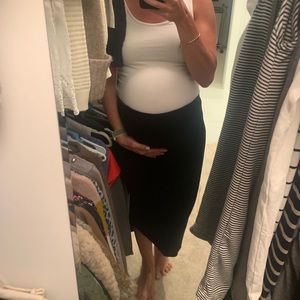 Hatch collection black pencil skirt